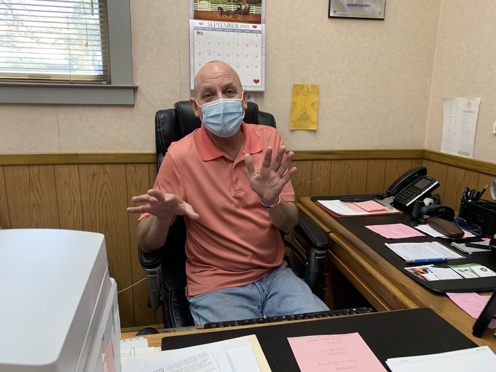 Arthur Clary, Yountville postmaster